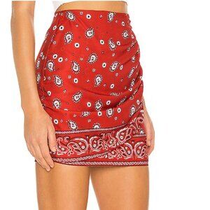 Superdown Darby "Bandana" Mini Skirt